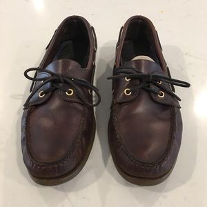 Sperry Top-Siders Boat Shoes in Brown Leather